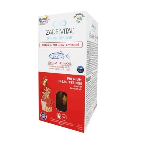 Zade Vital Omega 3 Fischöl - 50 Weichkapseln