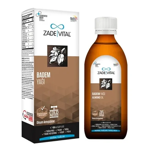 Масло миндальное в стеклянной бутылке 150 мл от Zade Vital