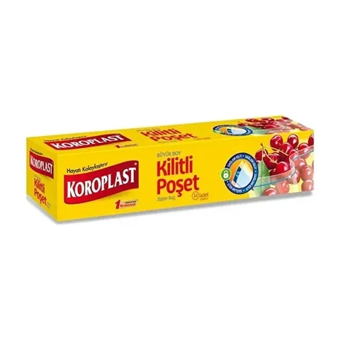 Пакеты для хранения в холодильнике с застежкой Koroplast 15 шт.