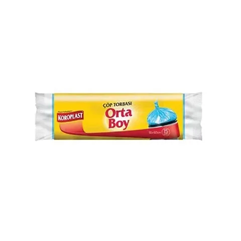 Koroplast 15er Pack Müllsäcke schwer entflammbar