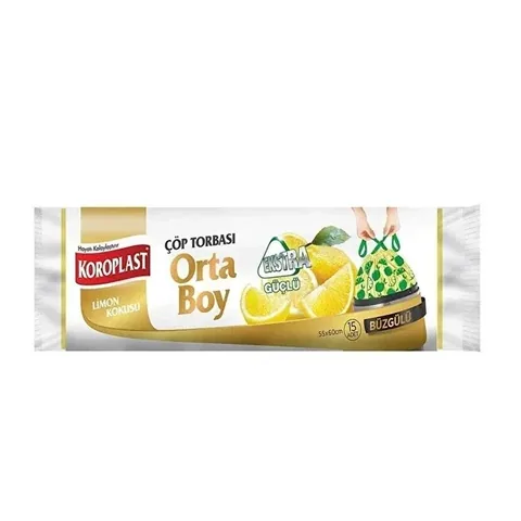 Koroplast 15er-Pack Müllsäcke | Strapazierfähig, Langlebig & Auslaufsicher
