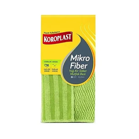 Koroplast Mikrofasertuch für die Küche - Öl- und Schmutzreiniger