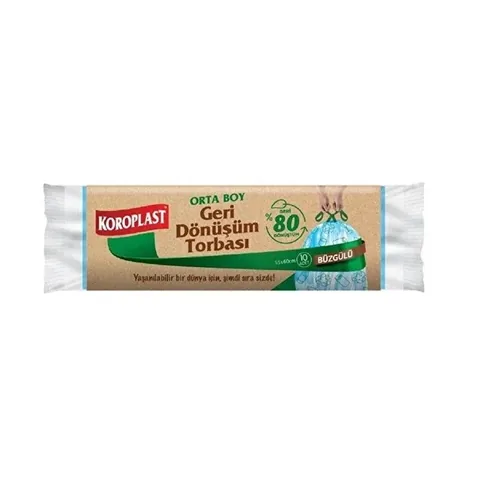 Koroplast 10er-Pack Zugband-Recyclingbeutel