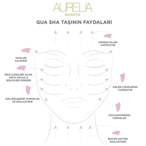 Aurelia Geneve Rose Quartz Wing Gua Sha Tool for Skincare