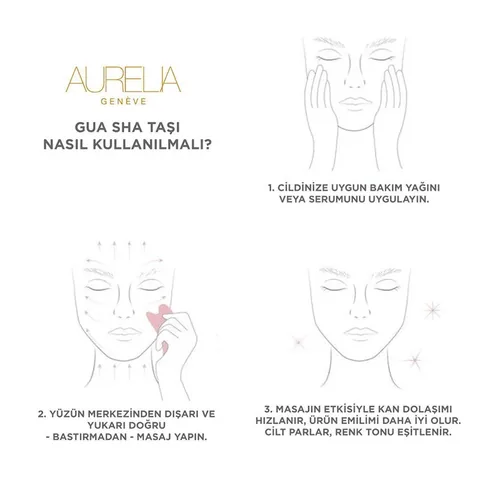 Aurelia Geneve Rose Quartz Wing Gua Sha Tool for Skincare