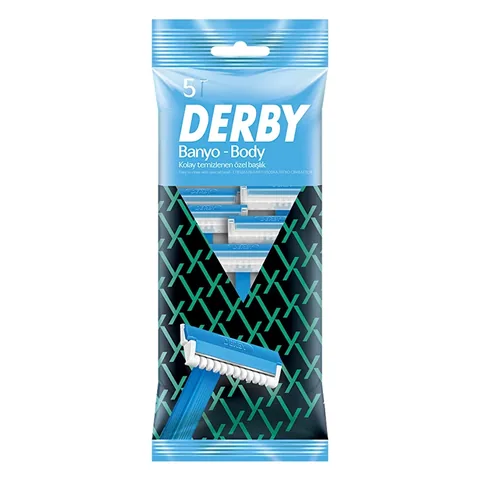 Derby Tek Banyo 5er Pack Einwegrasierer für eine glatte Rasur