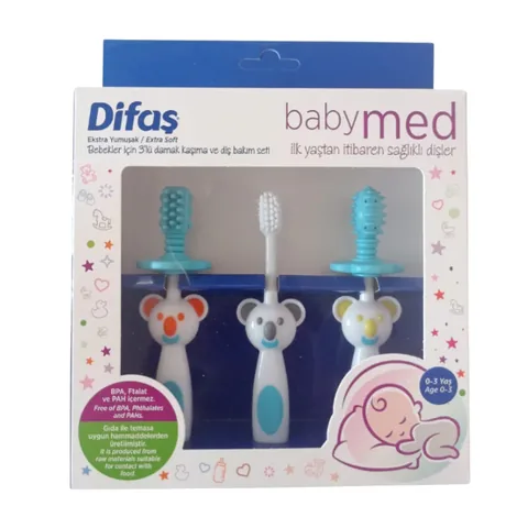 Difaş Babymed Blue Gum Teething and Dental Care SET