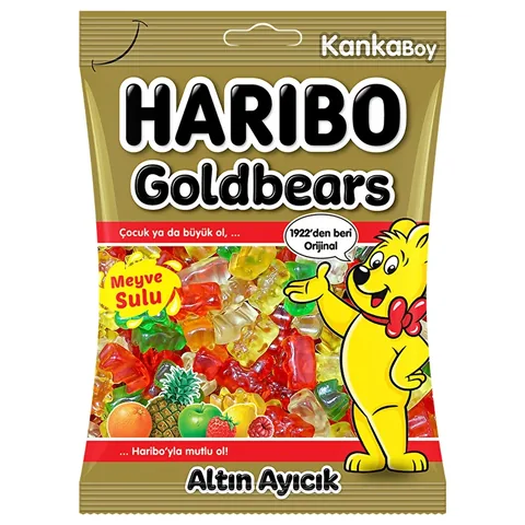 Haribo Goldbären Fruchtsaft Mischungen Weingummi 80g