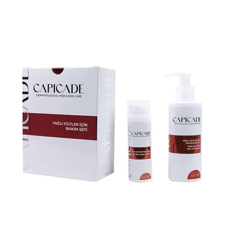 Capicade Pflege Set für fettige Haut: Gelreiniger &amp; Creme für unregelmäßige Haut