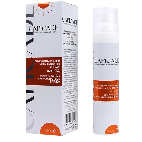 Capicade SPF50+ Sun Protection Cream For Pigmented Skin 100 ml