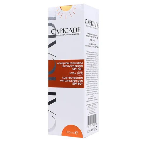 Capicade SPF50+ Sun Protection Cream For Pigmented Skin 100 ml