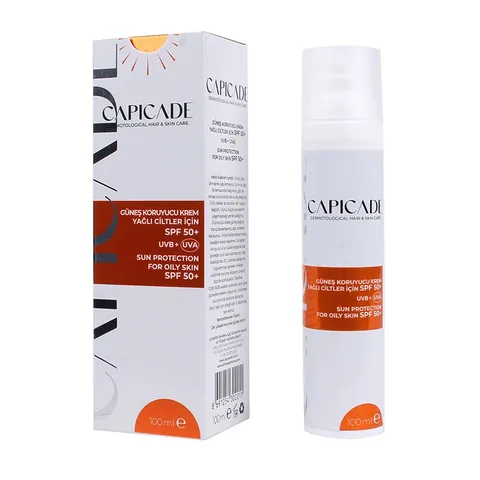 Capicade SPF50+ Sun Protection Cream 100 ml - For Uneven and Oily Skin