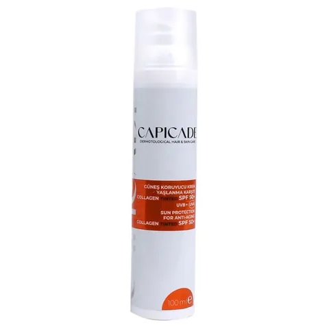 Крем для загара с коллагеном SPF 50+ тональный 100 мл от Capicade