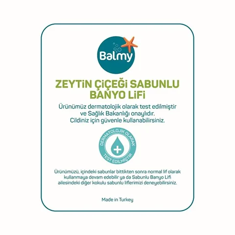 Мочалка для ванной с мылом и оливковым цветом 1 шт от Balmy