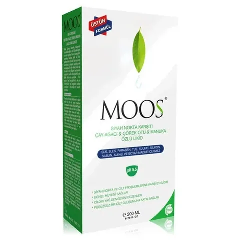 Moos Teebaum & Schwarzkümmel Gesichtswaschgel gegen Mitesser 200ml