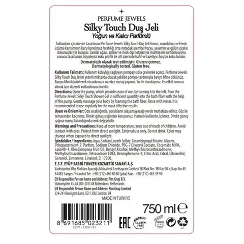 Eyüp Sabri Tuncer Silky Touch Shower Gel 750 ml