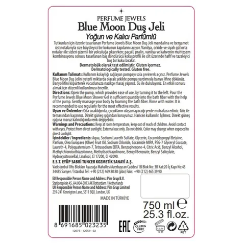 Eyüp Sabri Tuncer Blue Moon Shower Gel 750 ml