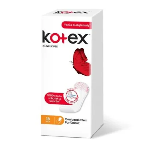 Kotex Parfümfreie Slipeinlagen für empfindliche Haut, 18 Stück