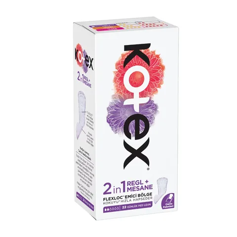 Kotex 2-in-1 Menstruations- und Blasenschutzauflagen, 22 Stück