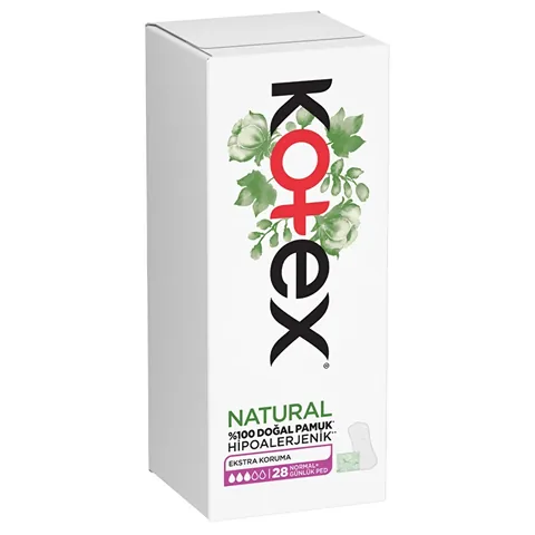 Kotex Natural Regular Daily Pad Extra Protection 28 pcs