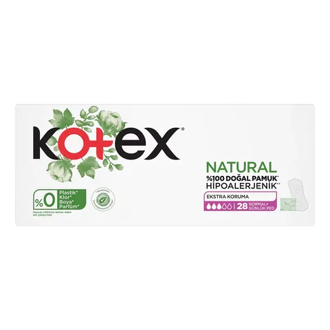 Kotex Natural Regular Daily Pad Extra Protection 28 pcs