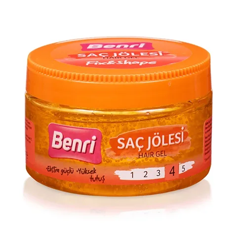 Benri Hair Gel 250 ml - Strong Hold, Shine &amp; Curly Style