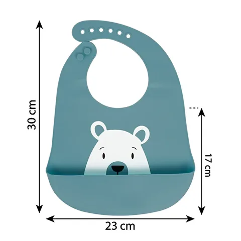 Sevi Bebe Silicone Bib - Turquoise