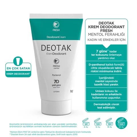 Deotak Deodorant Cream Menthol 35 ml