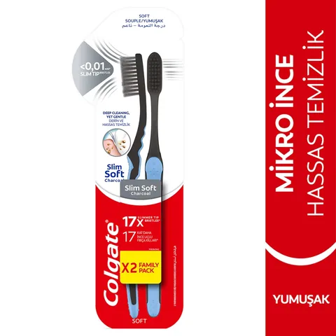 Colgate Micro Sensitive Slim Soft Zahnbürste 1+1 Gratis Pack
