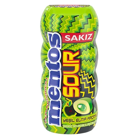 Mentos Sauer Kaugummi Grüne Apfel - 30g