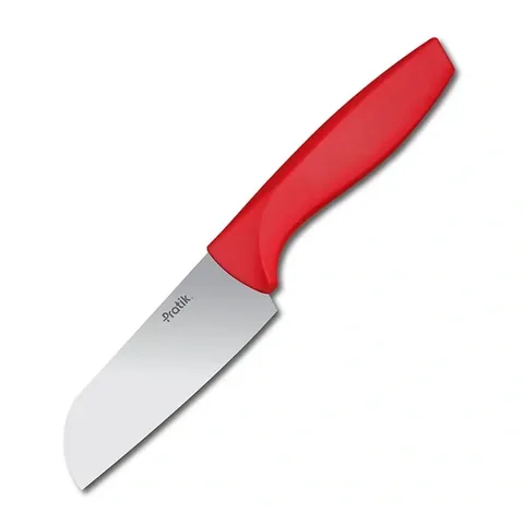 Нож шеф-повара Santoku Pratik Mini 12 см красный - 43630