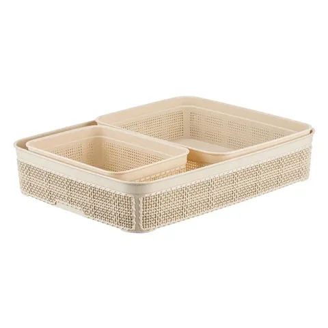 Jute Aufbewahrungskorb Set von Bee Home