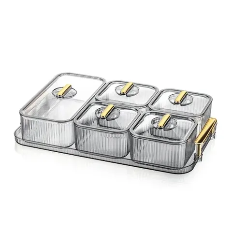 Bee Home 5-teiliges Kristall-Frühstücksset - Lebensmittelechtes Material