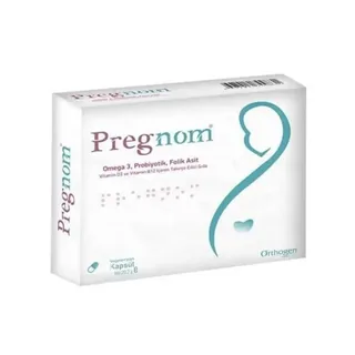 Pregnom Omega 3 Probiotic Folic Acid 30 Soft Gel Capsule