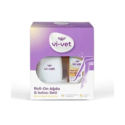 Vivet Roll-On Wachswärmer Set mit Zubehör und Reinigungstüchern