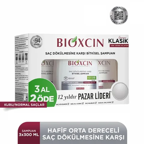 Bioxcin Genesis Shampoo for Dry and Normal Hair 3 x 300ml | Buy 3 Pay 2