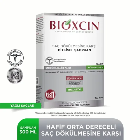 Bioxcin شامبو بيوكسين جينيسيس كلاسيك للشعر العادي إلى الجاف 300 مل