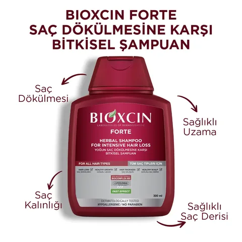 Bioxcin Forte Shampoo For Intensive Hair Loss 300 ml