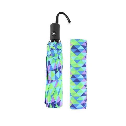 True Spirit Umbrella Semi-automatic Colored Triangles