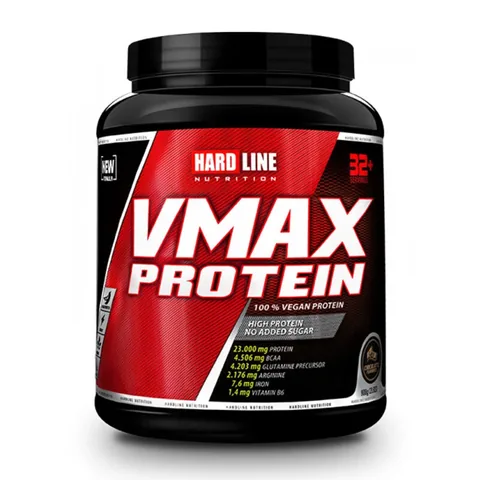 Протеин растительный шоколадный Hardline Vmax 908 г