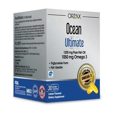 Омега-3 рыбий жир 1200 мг 30 капсул от Orzax
