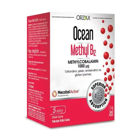 Orzax Ocean Methyl B12 1000 mg Spray 5 ml