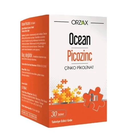 Orzax Ocean Picozinc Nahrungsergänzung - Immununterstützung 30 Tabletten