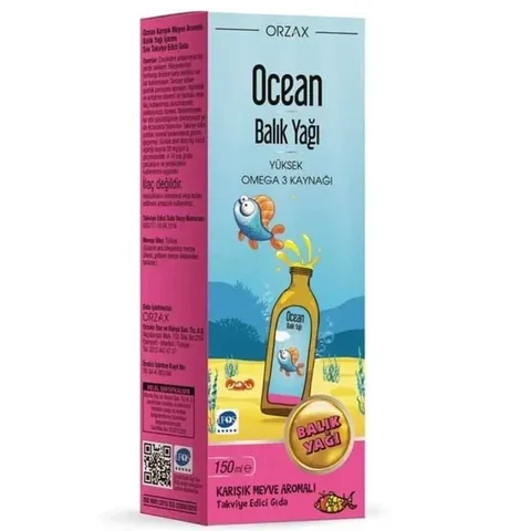 Orzax Ocean Omega-3 Fischöl-Sirup 150ml