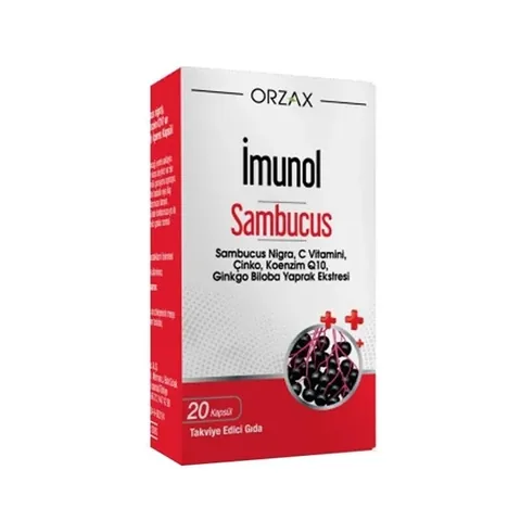 Orzax Ocean Imunol Sambucus Kapseln für die Immununterstützung 20 Stück