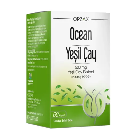 Orzax Ocean Grüntee Kapseln - Antioxidativer Gesundheitsbooster 60 Stück
