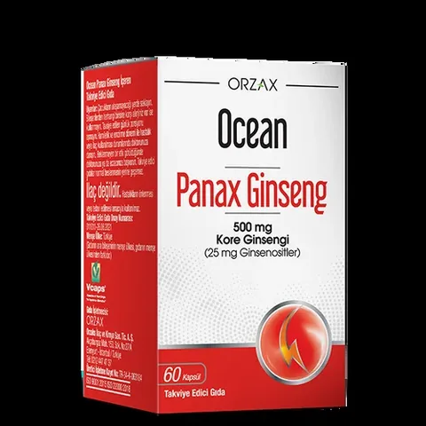 Orzax Panax Ginseng Kapseln - Energie & Immunsupport 60 Stück