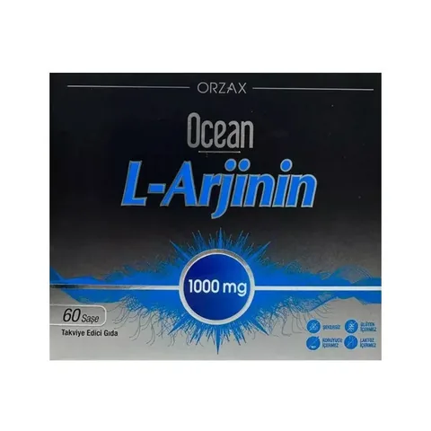 Orzax Ocean L-Arginin 1000 mg - 60 Sachets für die Durchblutung