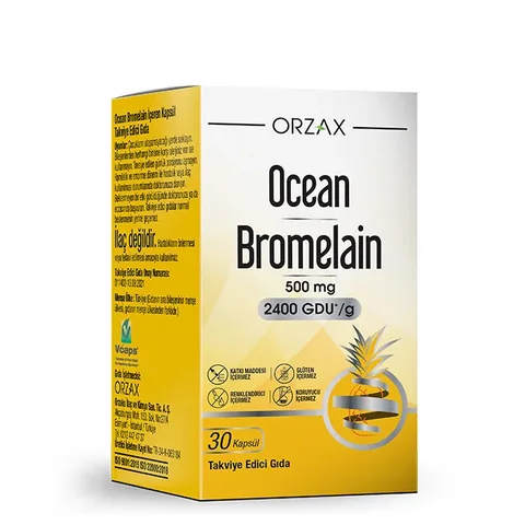 Orzax Ocean Bromelain Kapseln für Verdauung und Gelenkgesundheit