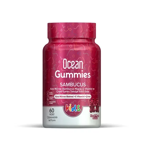 Orzax Ocean Gummis: Sambucus Kinder Kautabletten 60 Stück